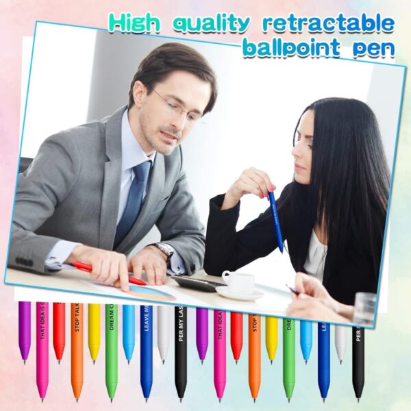 GA6018---Black Ballpoint Pen Retractable - Image 4