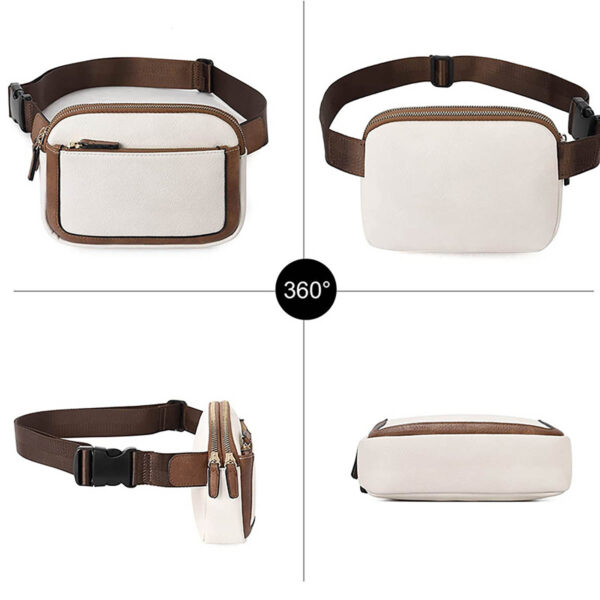 GA1441---Leather Crossbody Fanny Pack - Image 4
