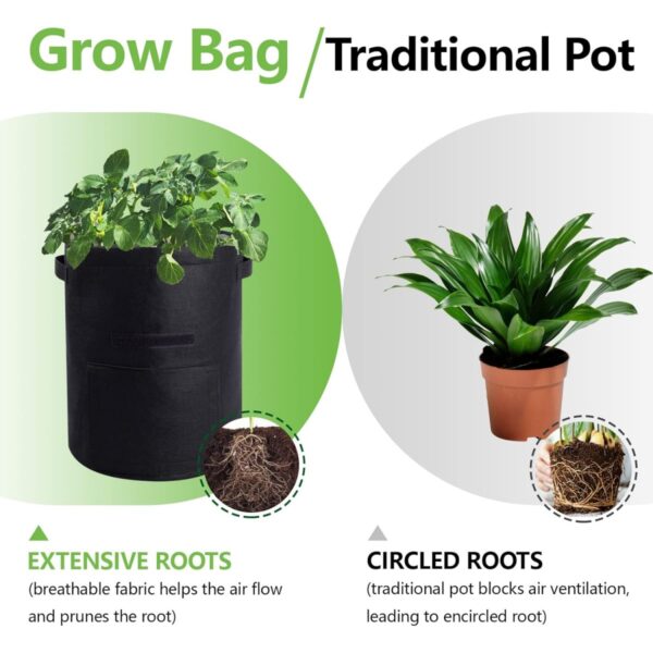 GA6015---10 Gallon Vegetables Grow Bags - Image 4