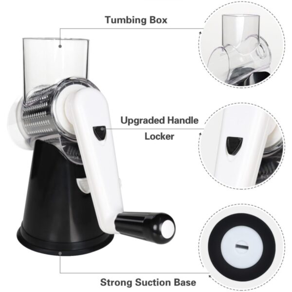 GA6011---Rotary Cheese Grater Vegetable Slicer - Image 5