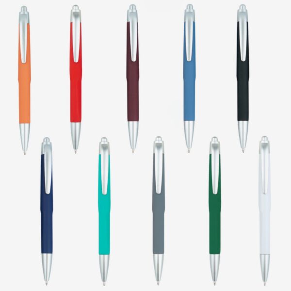 GA6017---Rubberized Finish Ballpoint Pen - Image 4