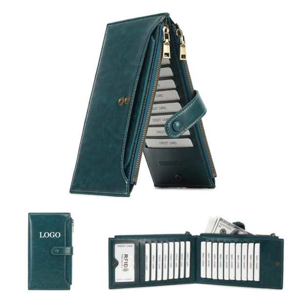 GA1565---RFID Blocking Leather Walllet
