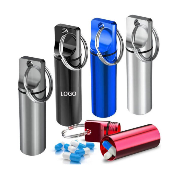 GA1495---Small Portable Pill Box Keychain