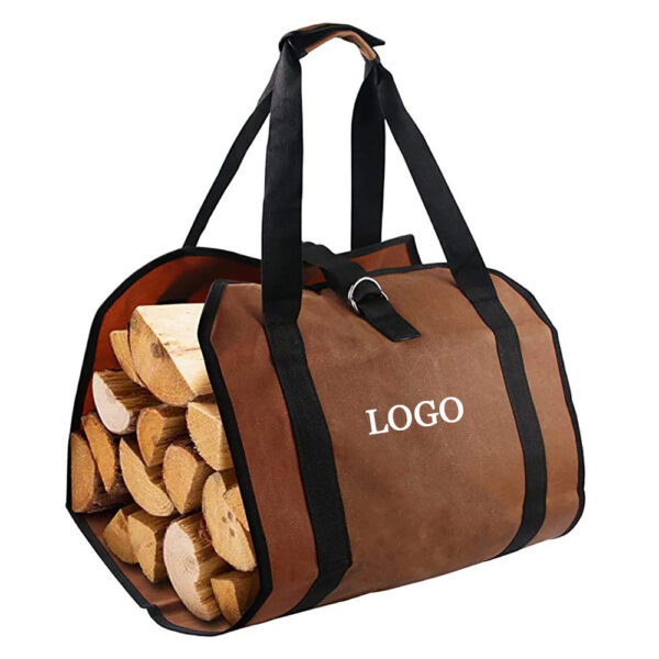 GA1505---Canvas Log Carrier Tote Bag