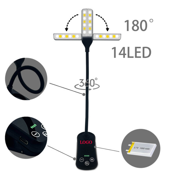 GA1464---Touch Control Book Light - Image 2
