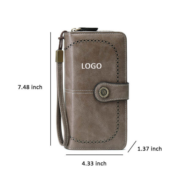 GA1480---RFID Blocking Leather Travel Wallet - Image 2