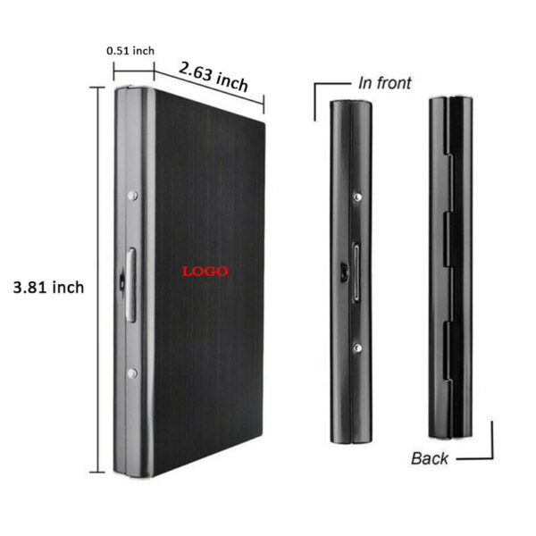 GA1484---Stainless Steel Credit Card Wallet - Image 2