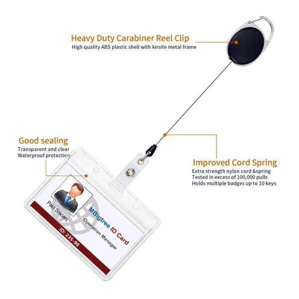 GA1494---ID Badge Holder With Clip - Image 2