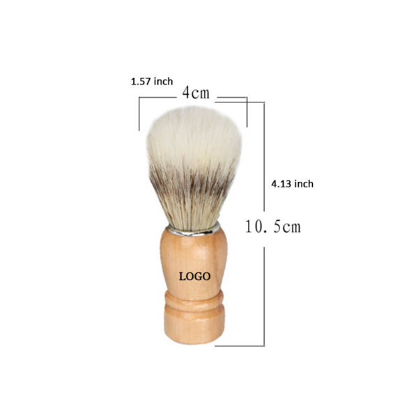 GA1499---Wooden Handle Men's Shaving Brush - Image 2