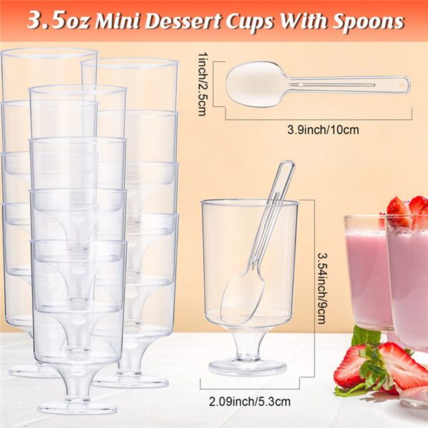 GA6025---Mini Dessert Cups With Spoons - Image 2