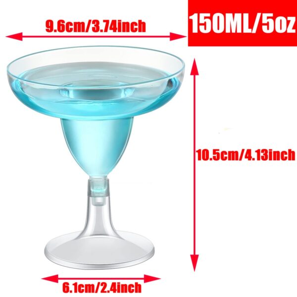 GA6026---5oz Clear Plastic Margarita Glasses - Image 2