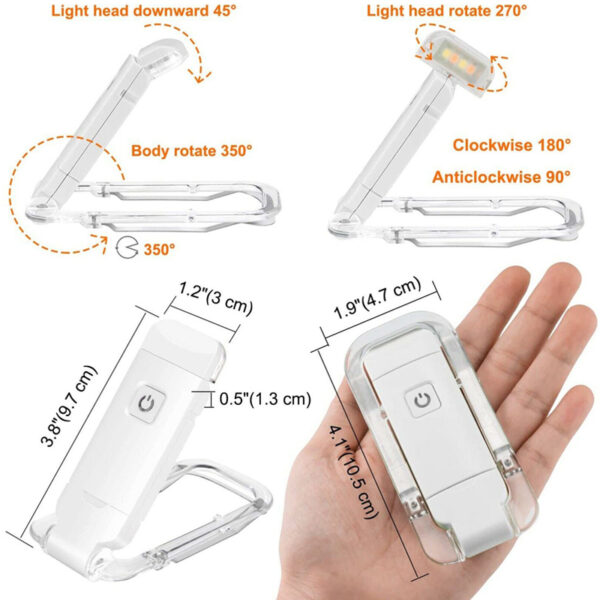 GA1504---Rechargeable Book Reading Light - Image 2