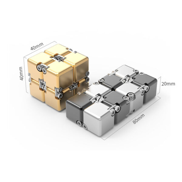 GA1510---Metal Infinity Cube Relieve Stress - Image 2