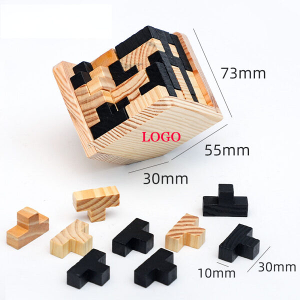GA1511---Wooden Brain Teaser Puzzle - Image 2