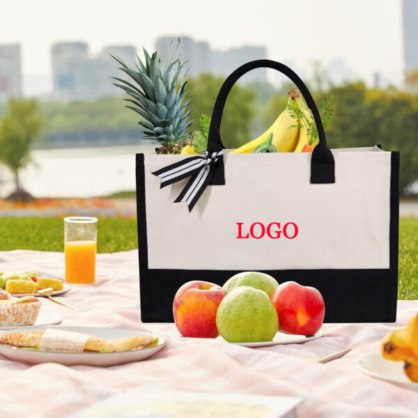 GA1559---White Canvas Tote Bag - Image 3