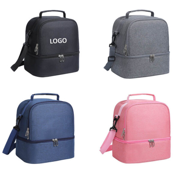 GA1481---Double Layer Cooler Lunch Bag - Image 3
