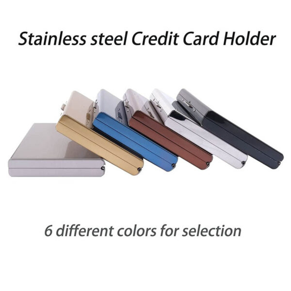 GA1484---Stainless Steel Credit Card Wallet - Image 3