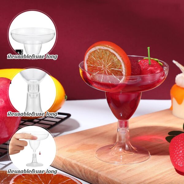 GA6026---5oz Clear Plastic Margarita Glasses - Image 3