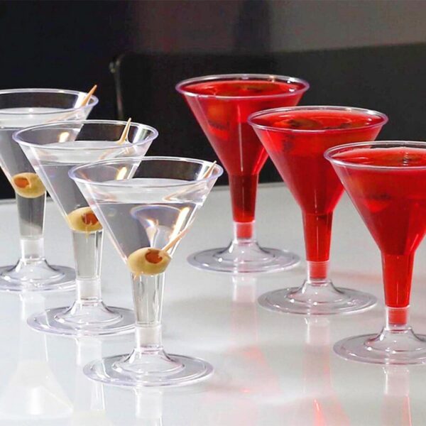 GA6027---6oz Plastic Martini Goblet Glasses - Image 3
