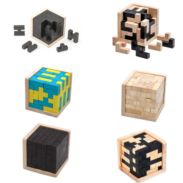 GA1511---Wooden Brain Teaser Puzzle - Image 3