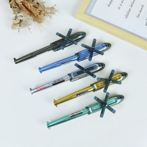 GA1513---Novelty Helicopter Pens 0.5mm - Image 3
