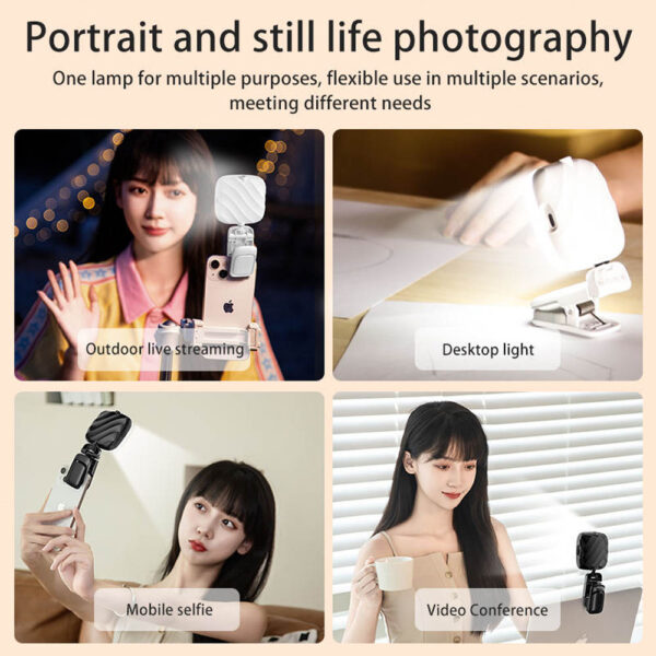 GA1537---Rechargeable Clip On Selfie Light - Image 4
