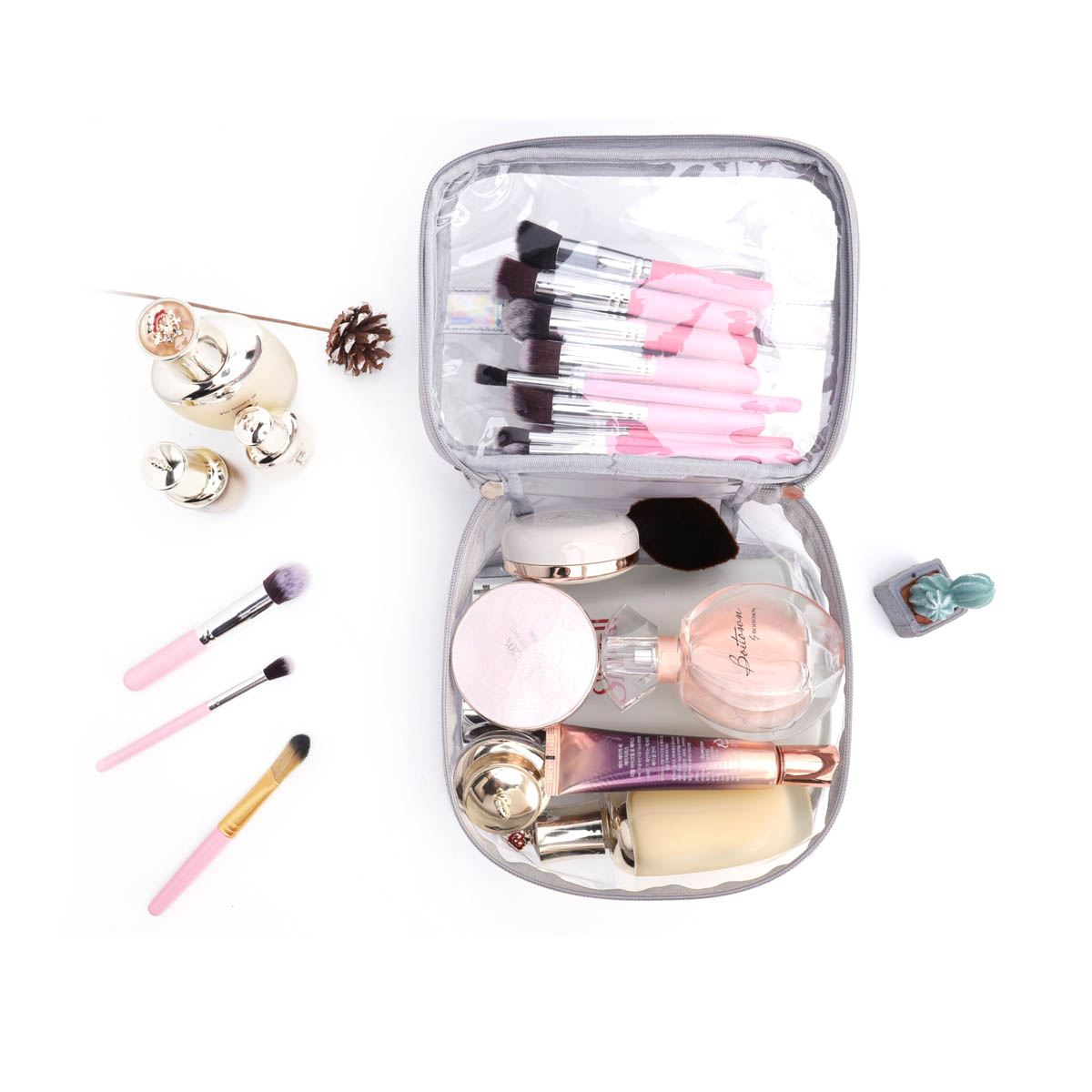 GA1449---Clear Makeup Case Toiletry Bag - Image 4