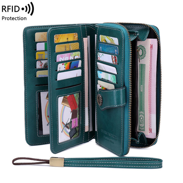 GA1480---RFID Blocking Leather Travel Wallet - Image 5