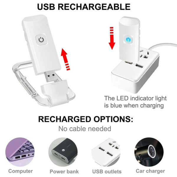 GA1504---Rechargeable Book Reading Light - Image 5