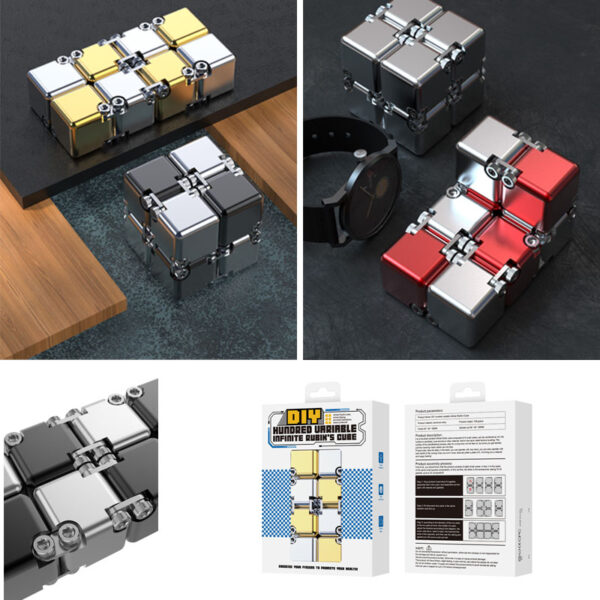 GA1510---Metal Infinity Cube Relieve Stress - Image 5