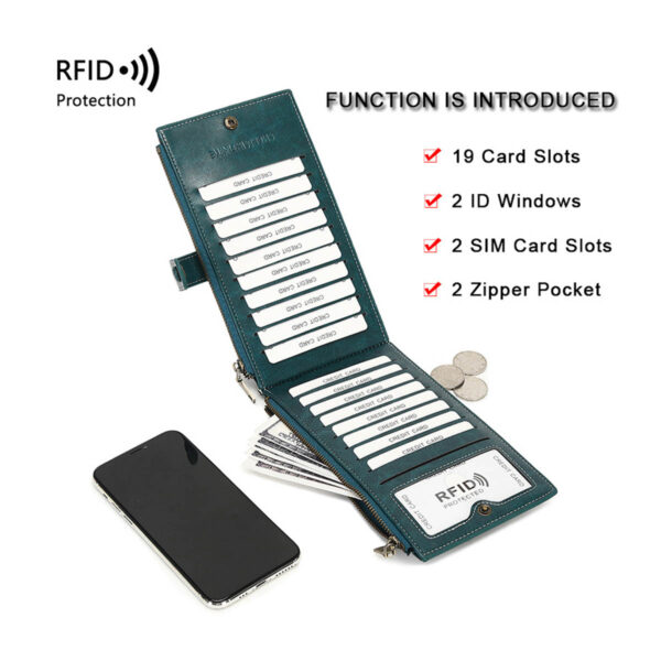 GA1565---RFID Blocking Leather Walllet - Image 5