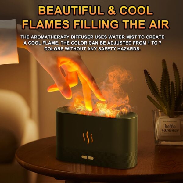 GA6028---Simulation Flame Aroma Diffuser Humidifier - Image 3