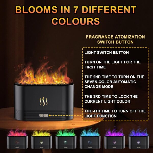 GA6028---Simulation Flame Aroma Diffuser Humidifier - Image 4