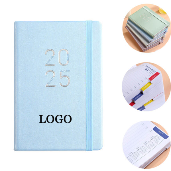 GA1589---2025 Weekly Monthly Planner A5 Notebook