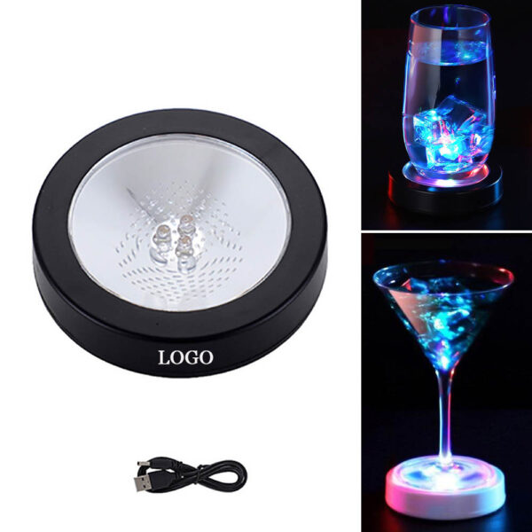 GA1590---Rechargeable LED Light Up Coaster
