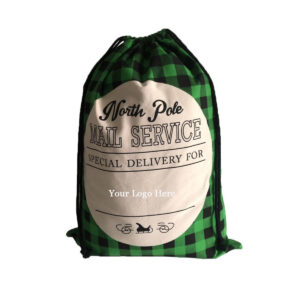 GA1618---Canvas Christmas Santa Bags