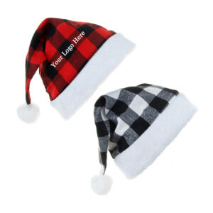 GA1622---Christmas Plaid Santa Hat