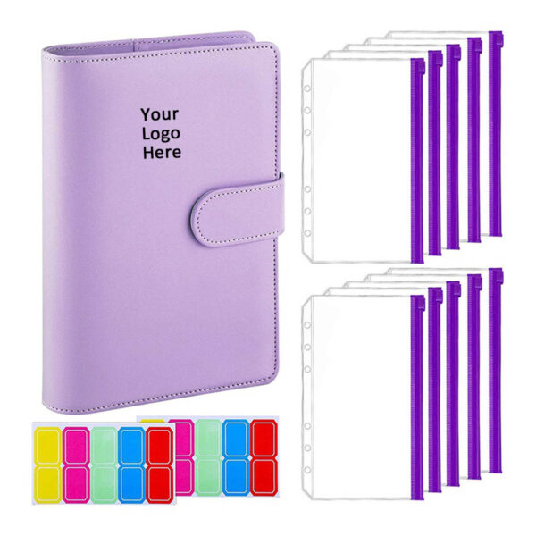 GA1661---Budget Binder With Zipper Envelopes