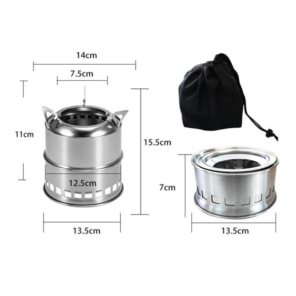 GA1591---Mini Portable Outdoor Camping Stove - Image 2
