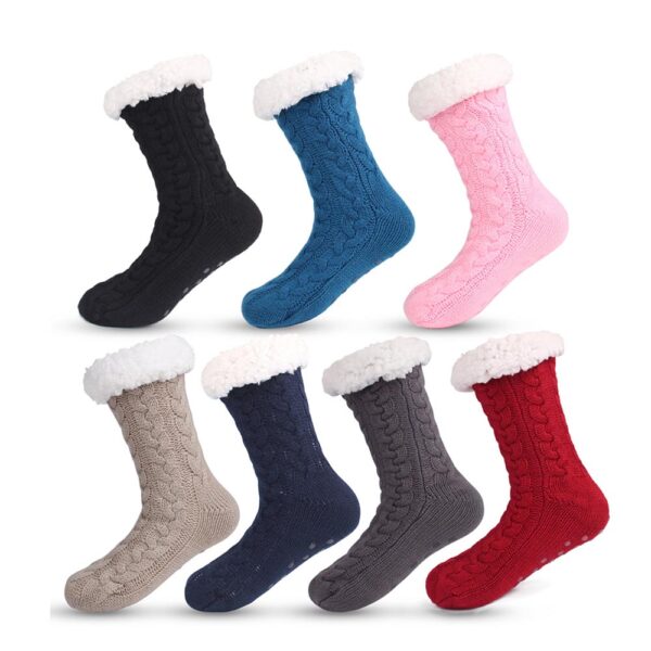 GA1607---Women's Warm Slipper Socks - Image 2