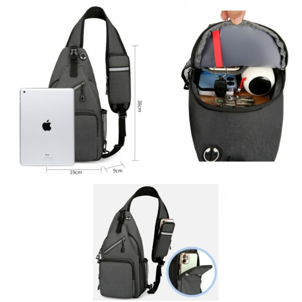 GA1578---Men Women Casual Shoulder Backpack - Image 2
