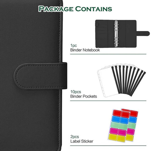 GA1661---Budget Binder With Zipper Envelopes - Image 2