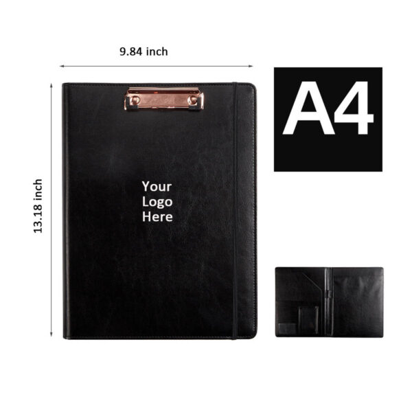 GA1673---PU Leather Hardboard Office Clipboard - Image 2