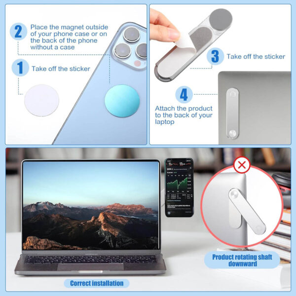 GA1657---Laptop Magnetic Phone Holder - Image 3