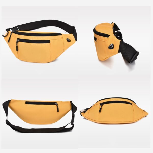 GA1583---Men Women Canvas Fanny Pack - Image 3