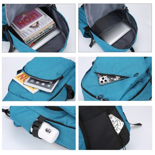 GA1575---College School Book Rucksack Backpack - Image 4