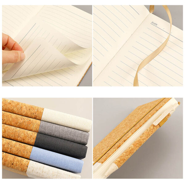 GA1588---A5 Notebook With Cork Leather Cover - Image 4