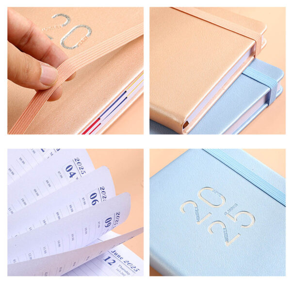 GA1589---2025 Weekly Monthly Planner A5 Notebook - Image 4