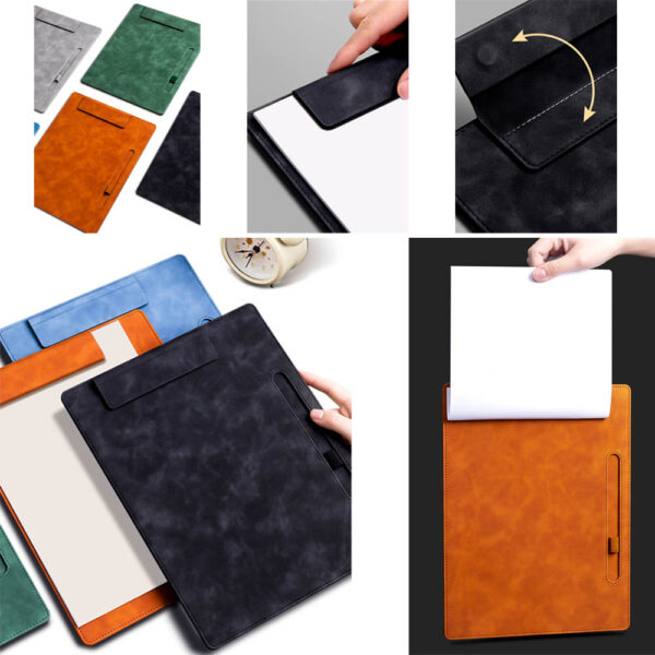 GA1594---Leather Hardboard Office Clipboard - Image 4