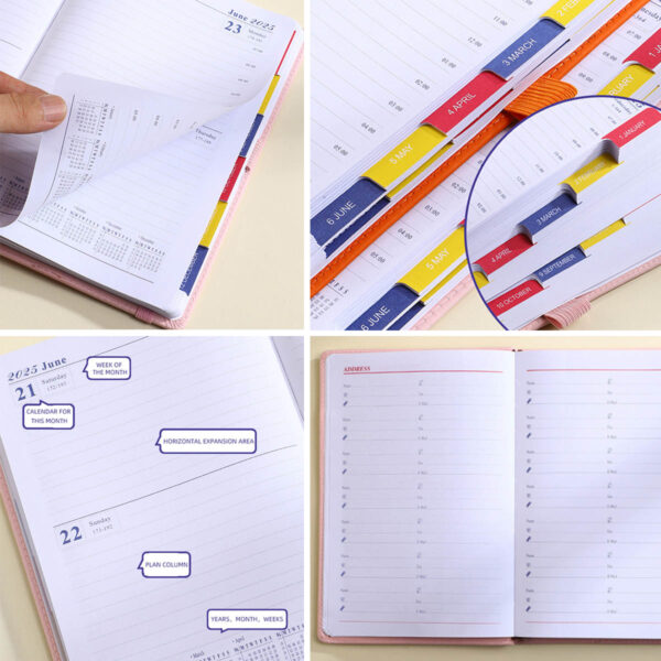 GA1596---A5 Notebook Monthly Planner - Image 4